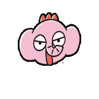 ピンク 笑う Sticker by PHADS