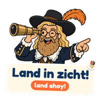 Captain Voc Sticker by Dutch Fluency