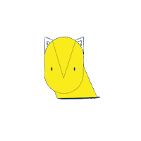 nervous cat Sticker by Loreta
