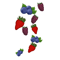 CalitoGang yummy strawberry fruits parrot Sticker
