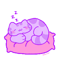 KandiKatFriends cat kawaii kitty sleepy Sticker