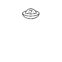 nardiniforniture moon alien aliens luna Sticker