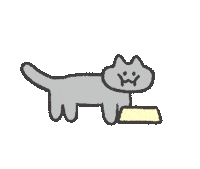 Hungry Cat Sticker