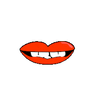 eyes mouth Sticker by Carolyn Figel