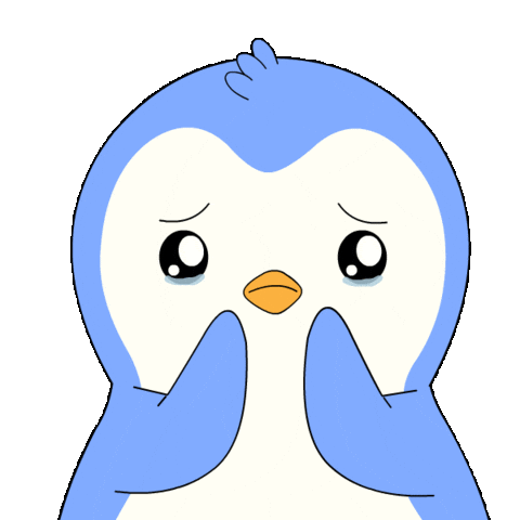 Sad Oh No Sticker by Pudgy Penguins