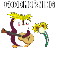 Good Morning Sticker by Pudgy Penguins