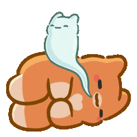 Shocked Ghost Sticker