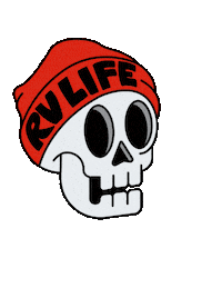 Halloween Skull Sticker by RV LIFE Pro
