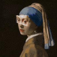Girl With A Pearl Earring Art GIF by GIF IT UP
