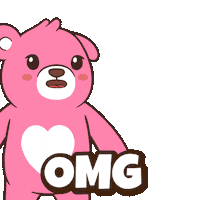 Teddy Bear Wow Sticker by BEARISH
