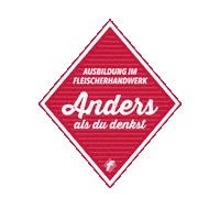 Anders Als Du Denkst Meat Sticker by Fleischerhandwerk
