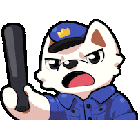 Police Dog Sticker Sticker