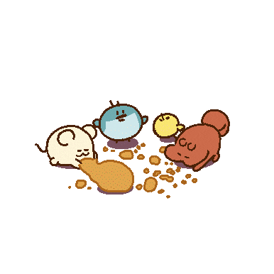 studiogoindol animation dog friends puppy Sticker