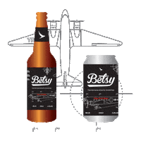 Pale Ale Beer Sticker by Cathay Pacific