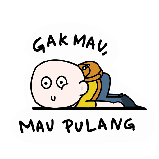 Gakmau Maupulang Sticker by SCF Firm