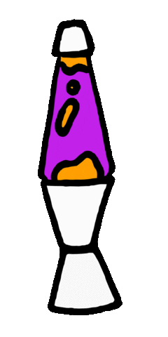 moneypennynewcastle lava lamp moneypenny Sticker