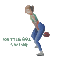 Kettlebell Excercise Sticker