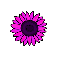 Pink Flower Sticker
