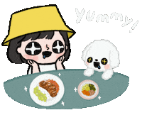 Puppy Eat Sticker by whee