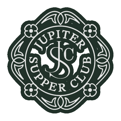 JupiterSupperClub giphyupload jsc jupiter supper club jupitersupperclub Sticker