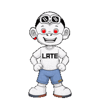 Running Late Sticker by Zhot