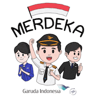 Pilot Merdeka Sticker by GarudaIndonesia