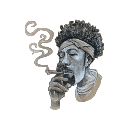 Method Man Smoking Sticker