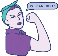 Woman Sticker by AssemblyDems
