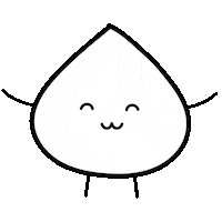 Happy Asian Food Sticker