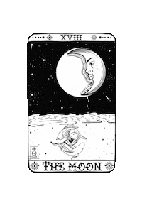charliecrayons magic moon witch magical Sticker