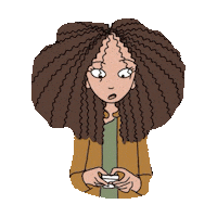 hair STICKER by imoji