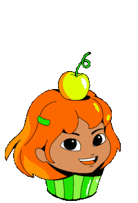 Orange Apple Sticker by Nickelodeon