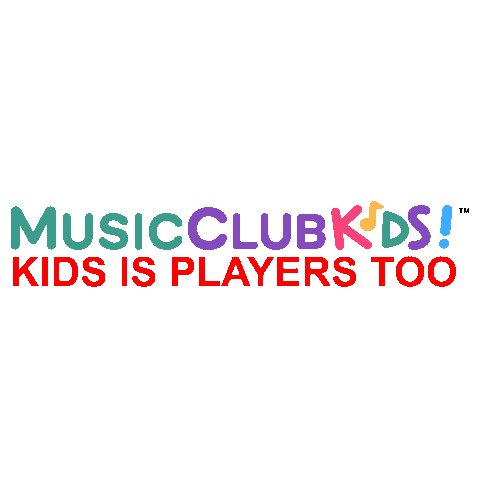 MusicClubKids mck musicclubkids music club kids kids is players too Sticker