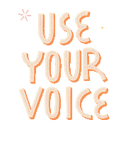Voting Use Your Voice Sticker by Nora Fikse