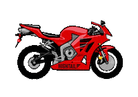 HightailHair speed motorcycle honda motorsports Sticker