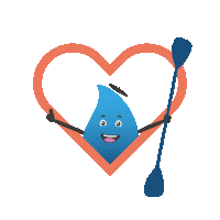 Splash Kayaking Sticker by paucanoe