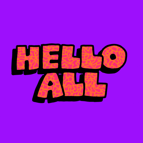 helloall happy celebration hello rainbow GIF