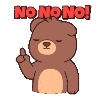 Disappointed No Way Sticker by BEARISH