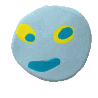 J0e_Eckw0rth blue crazy head colours Sticker