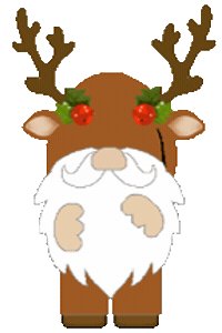 Christmas Santas Reindeer Sticker