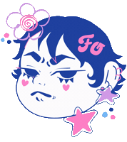 Angry Art Sticker by Femina Grosera