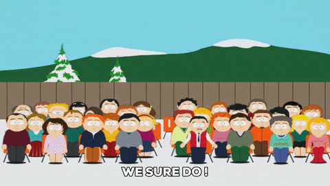 crowd agreeing GIF by South Park 