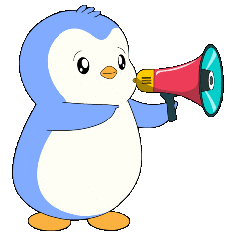 Lets Go Sticker by Pudgy Penguins