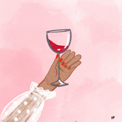 NPoeppl giphyupload heart cheers wine GIF