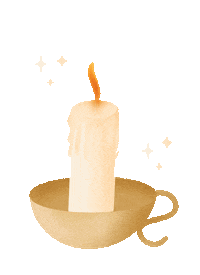 Candle Bougie Sticker by Luckycomanimale