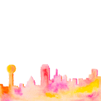 dallas texas city Sticker by Color Snack Creative Studio