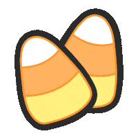 Candy Corn Halloween Sticker