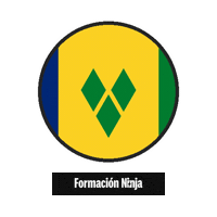 Saint Vincent And The Grenadines Flag Sticker by Formación Ninja
