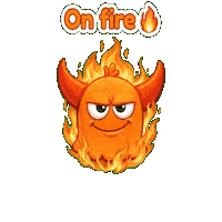 Awesome On Fire Sticker by Momo & Tulus