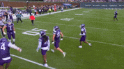 Northwestern Football Running GIF by Northwestern Athletics